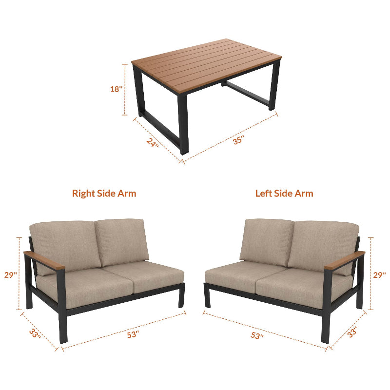 Forever Patio Hanover 5-Piece Modular Patio Set