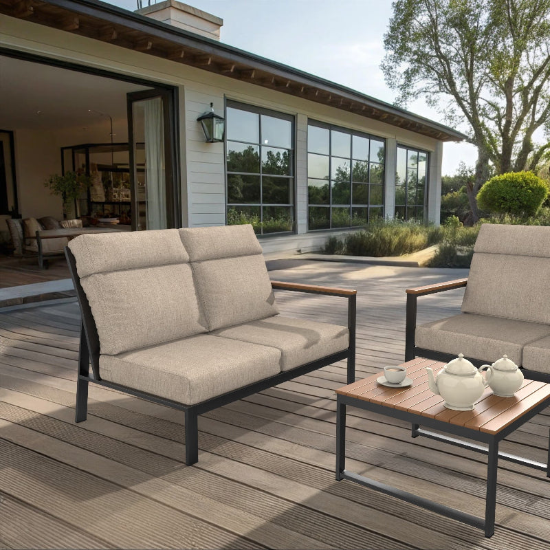 NorthCape International Windsor Patio Sectional Left Arm Loveseat