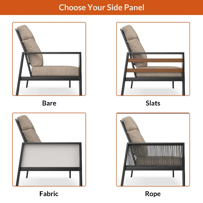 NorthCape International Windsor Patio Sectional Right Arm Loveseat