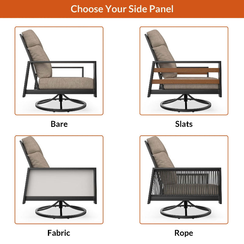 NorthCape International Windsor Patio Swivel Rocking Chair