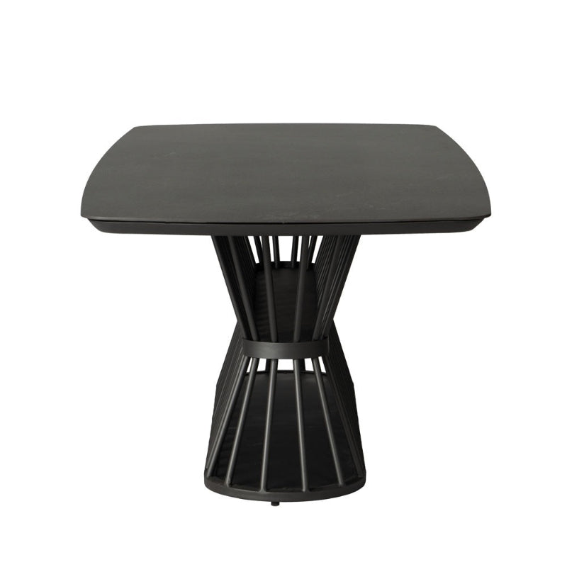 Lloyd Flanders Escape Aluminum 86.5" Boat Shaped Dining Table