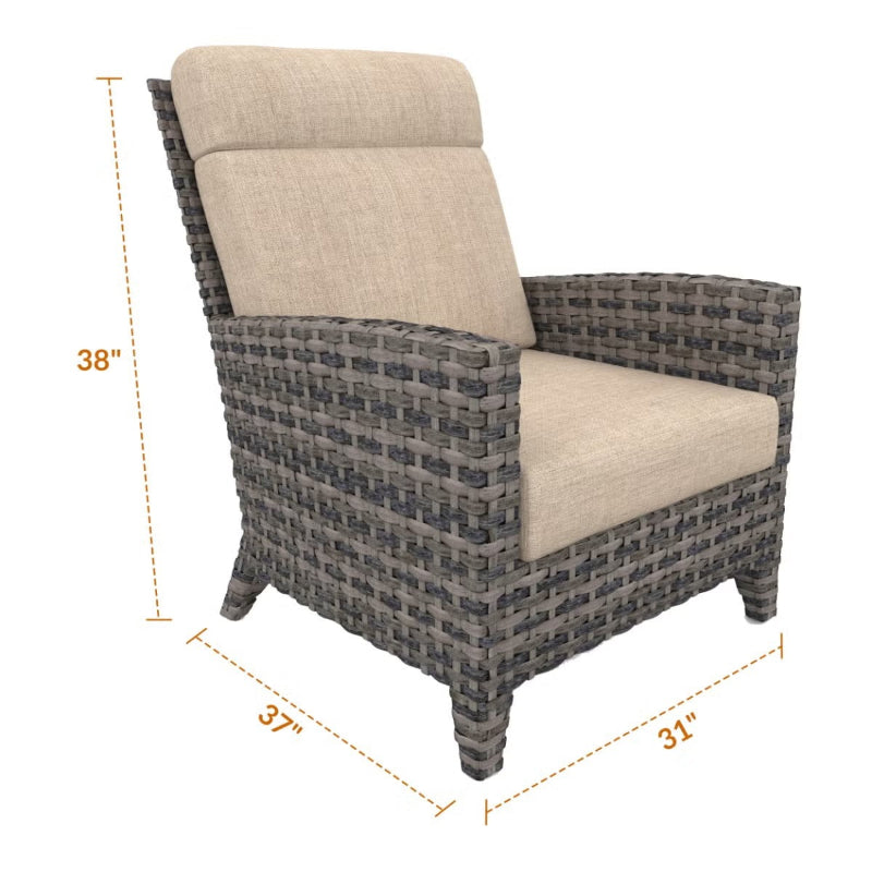 Forever Patio Cavalier Wicker Lounge Chair