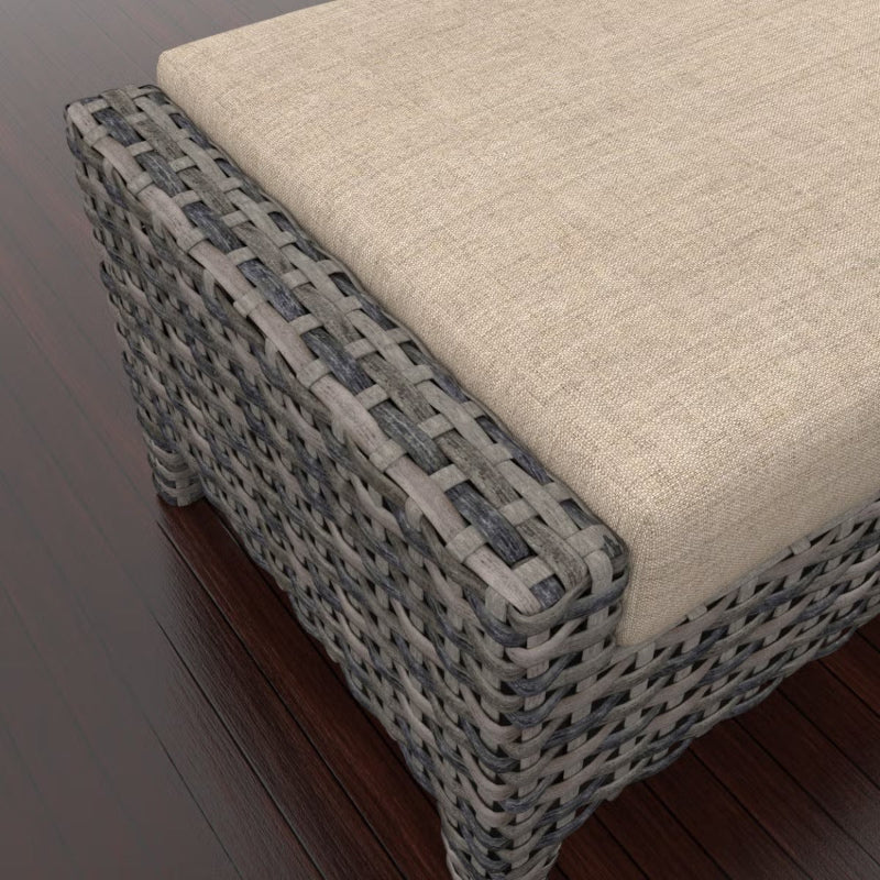 Forever Patio Cavalier Wicker Rectangular Ottoman