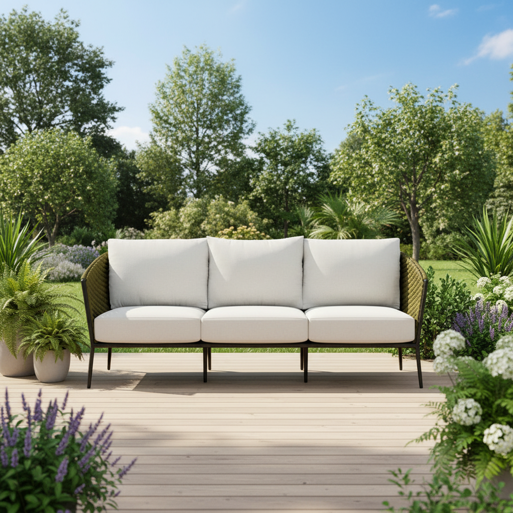 Lloyd Flanders Escape Aluminum Sofa