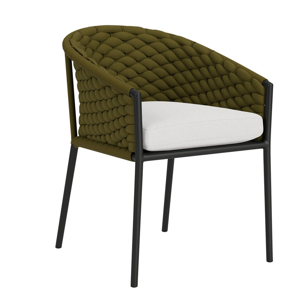 Lloyd Flanders Escape Aluminum Dining Armchair