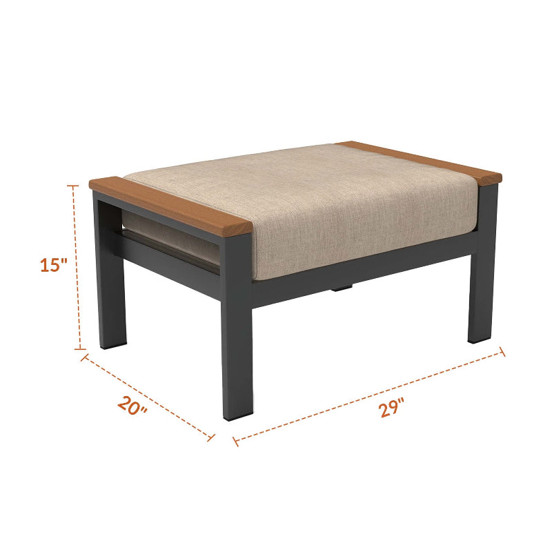 Forever Patio Hanover Rectangular Ottoman