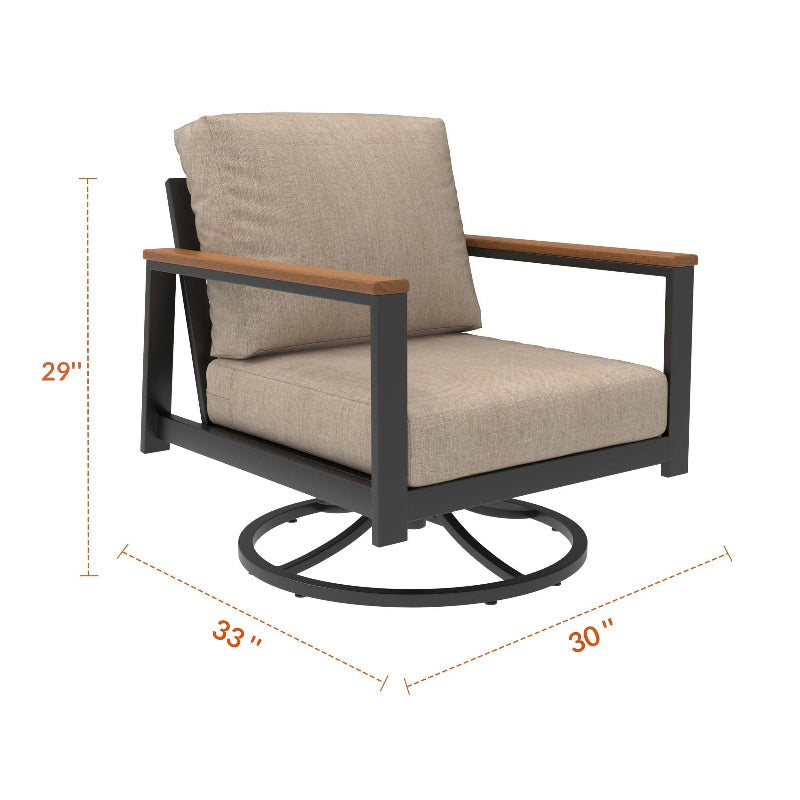 Forever Patio Hanover Swivel Rocking Chair