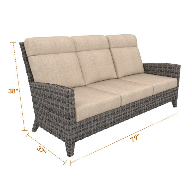 Forever Patio Cavalier Wicker 3-Seater Sofa