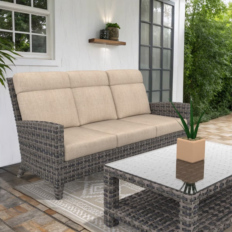 Forever Patio Cavalier Wicker 3-Seater Sofa