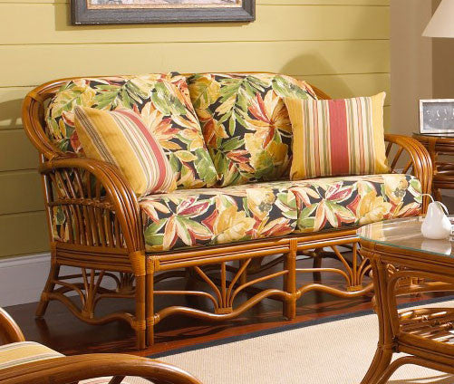 South Sea Rattan Palm Harbor Indoor Loveseat