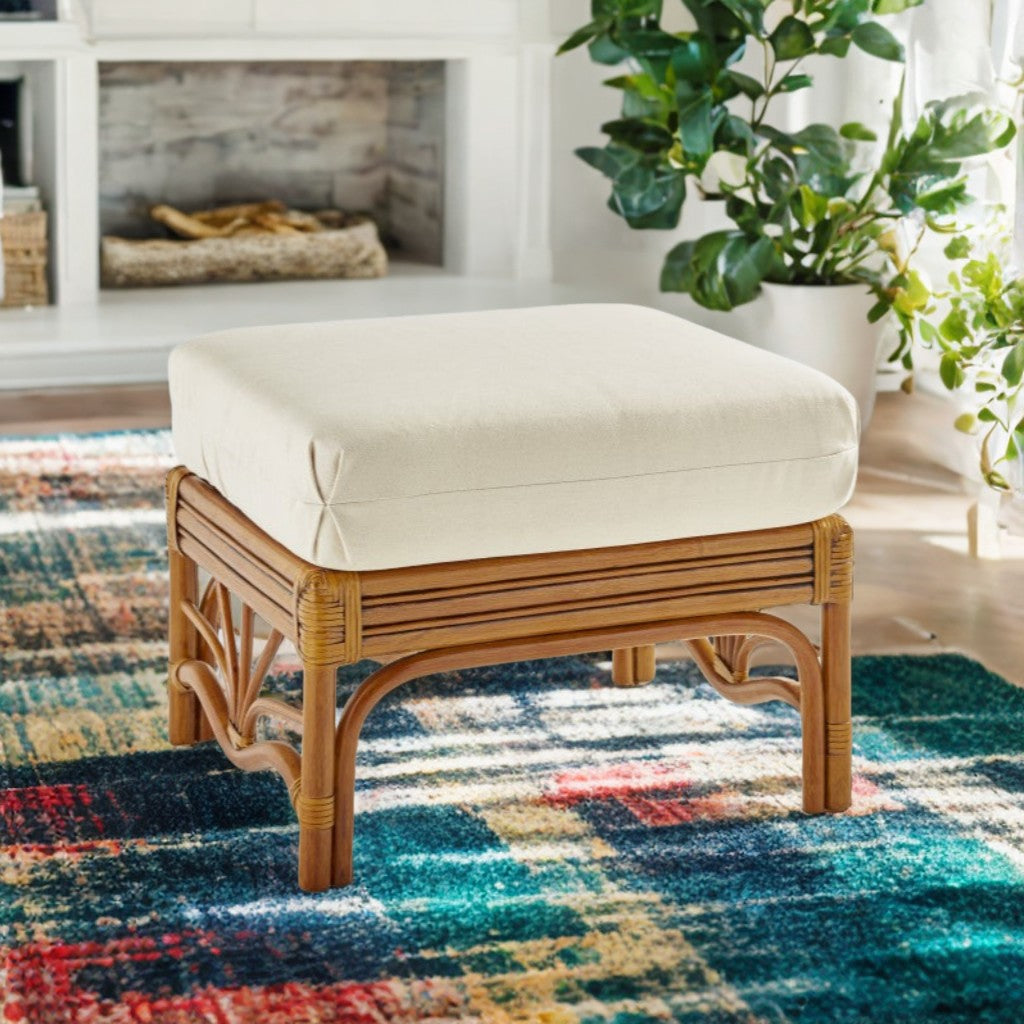South Sea Rattan Palm Harbor Indoor Ottoman