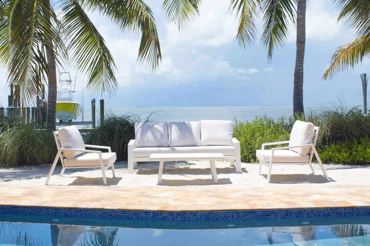 Panama Jack Mykonos 4-Piece Seating Set with Cushions