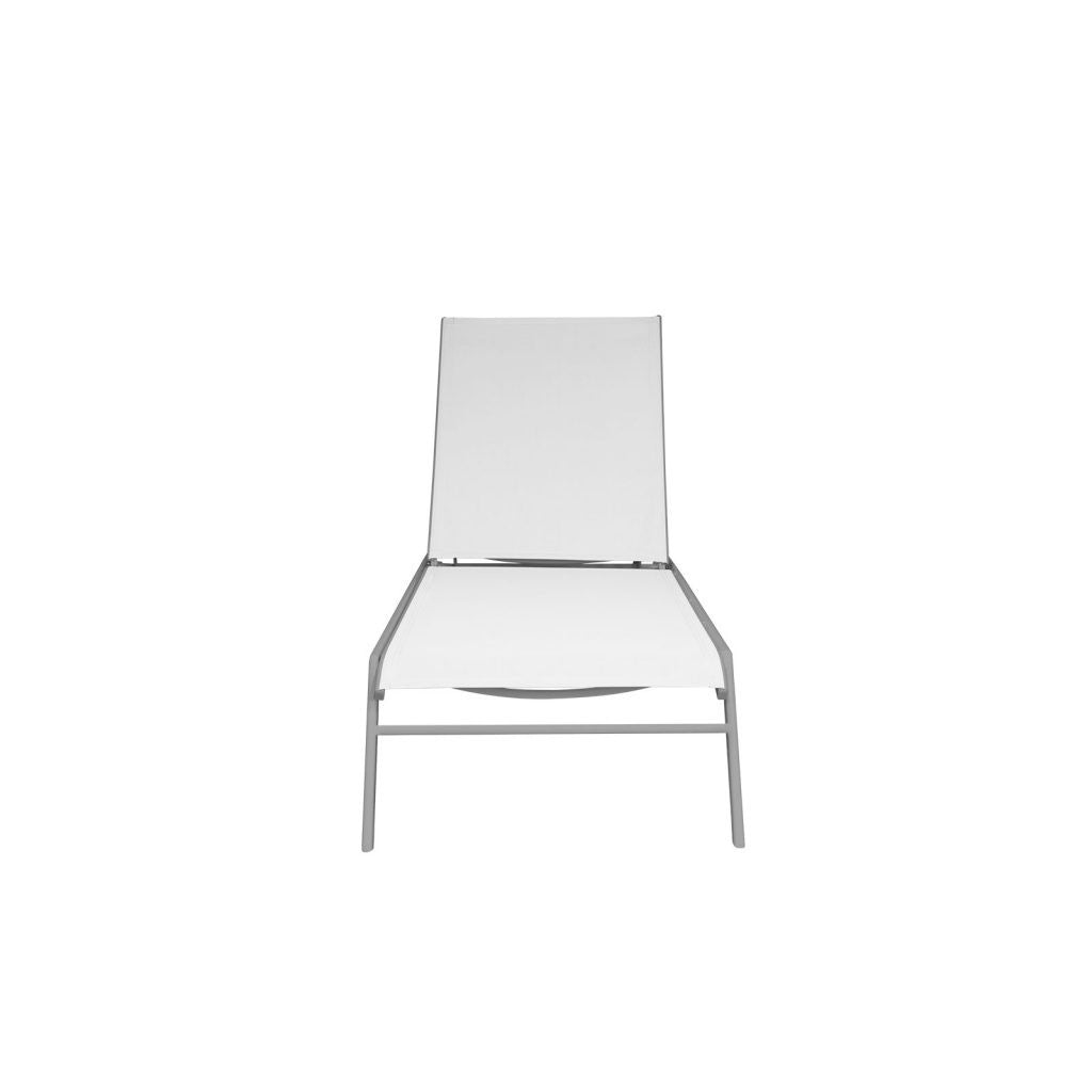 Source Furniture Tides Armless Chaise - Kessler Silver