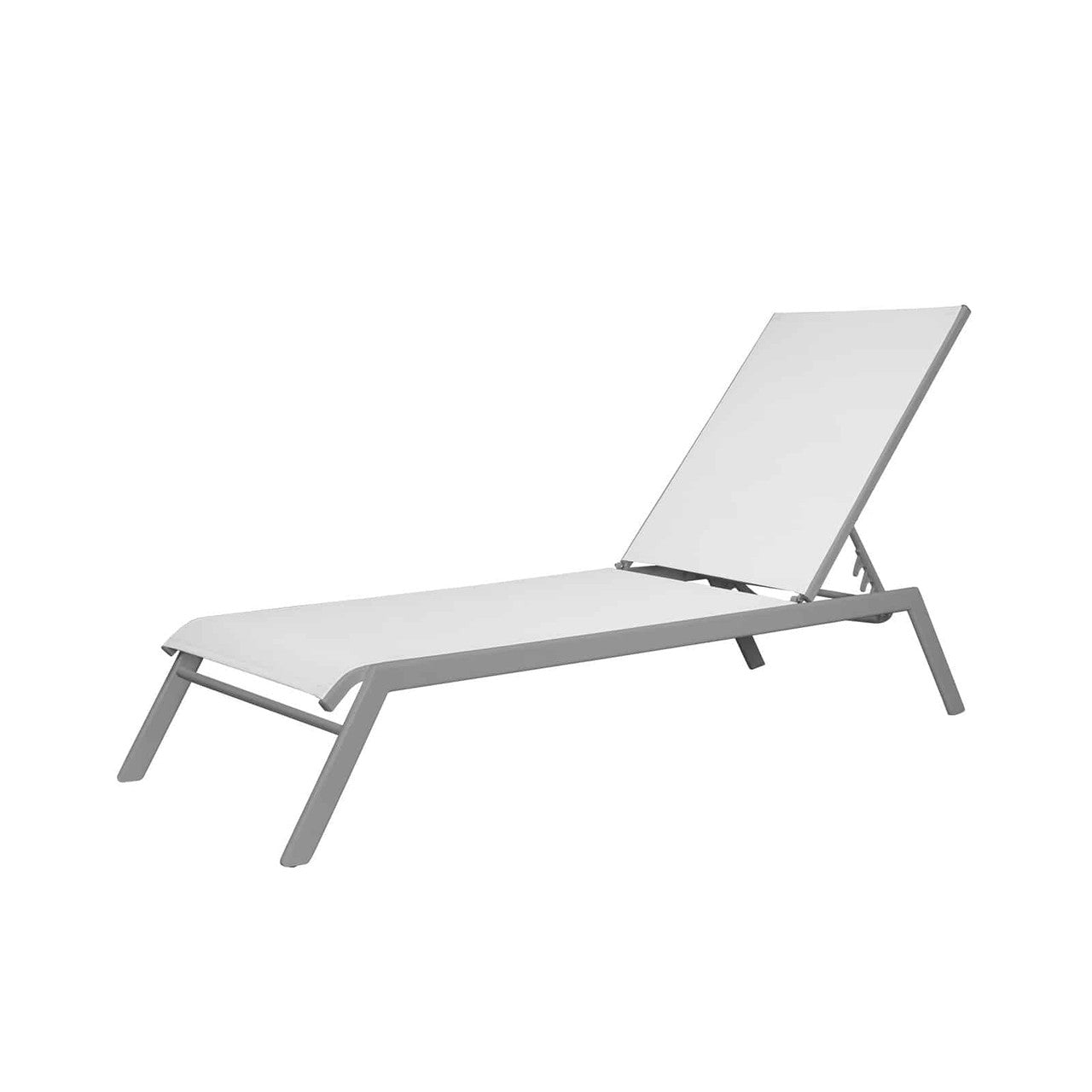 Source Furniture Tides Armless Chaise - Kessler Silver