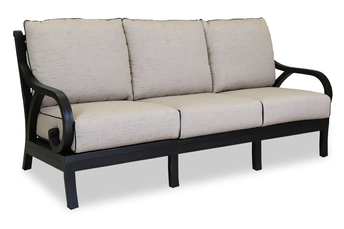 Sunset West Monterey Sofa With Club Chairs And Coffee Table