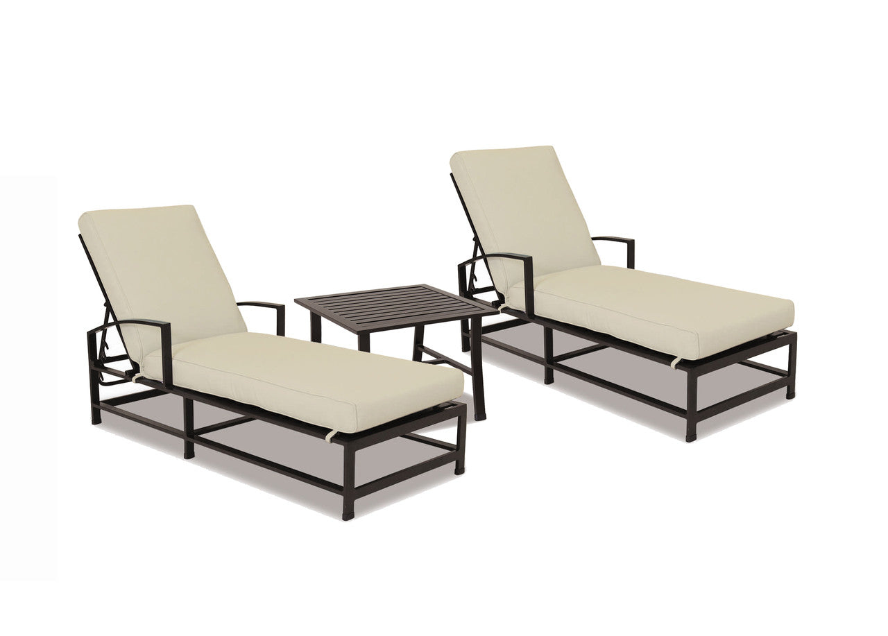 Sunset West La Jolla Chaise Lounges With End Table