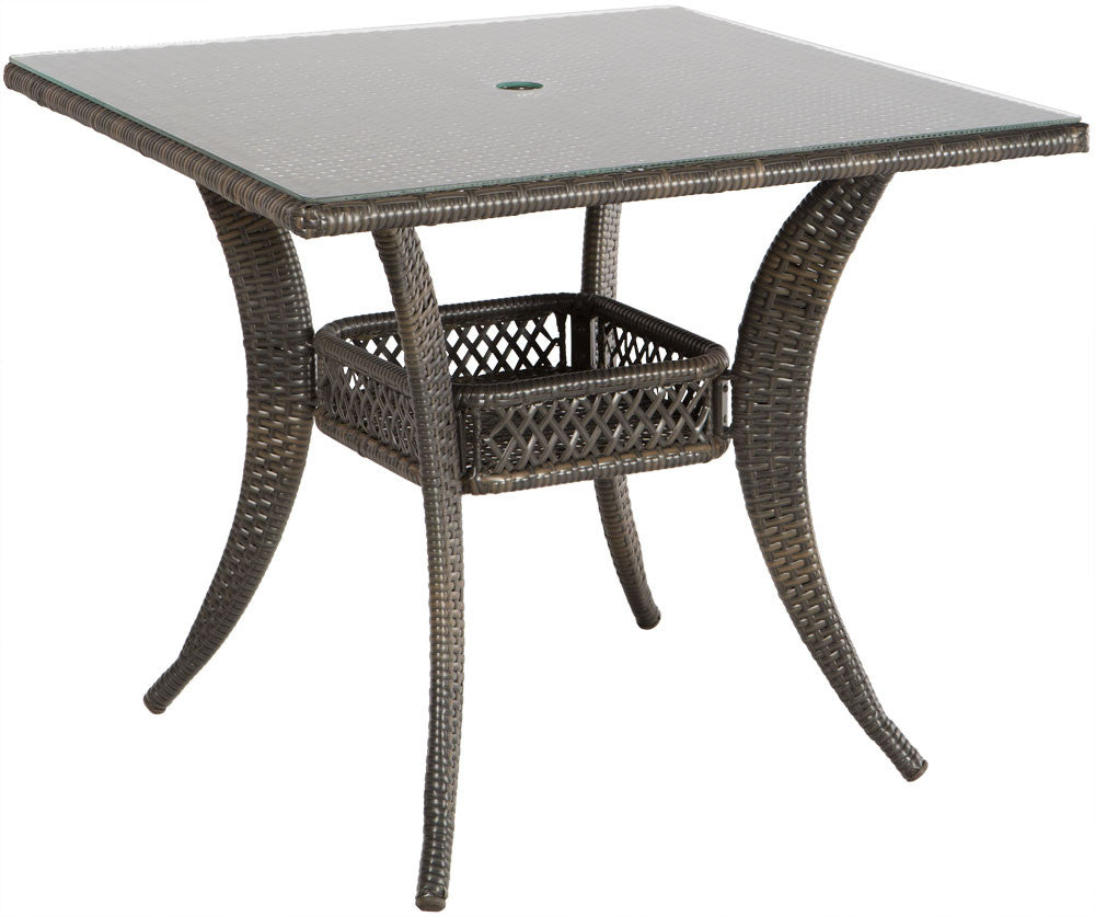 Alfresco Home Tutto 5 Piece 36" Square Wicker Dining Set
