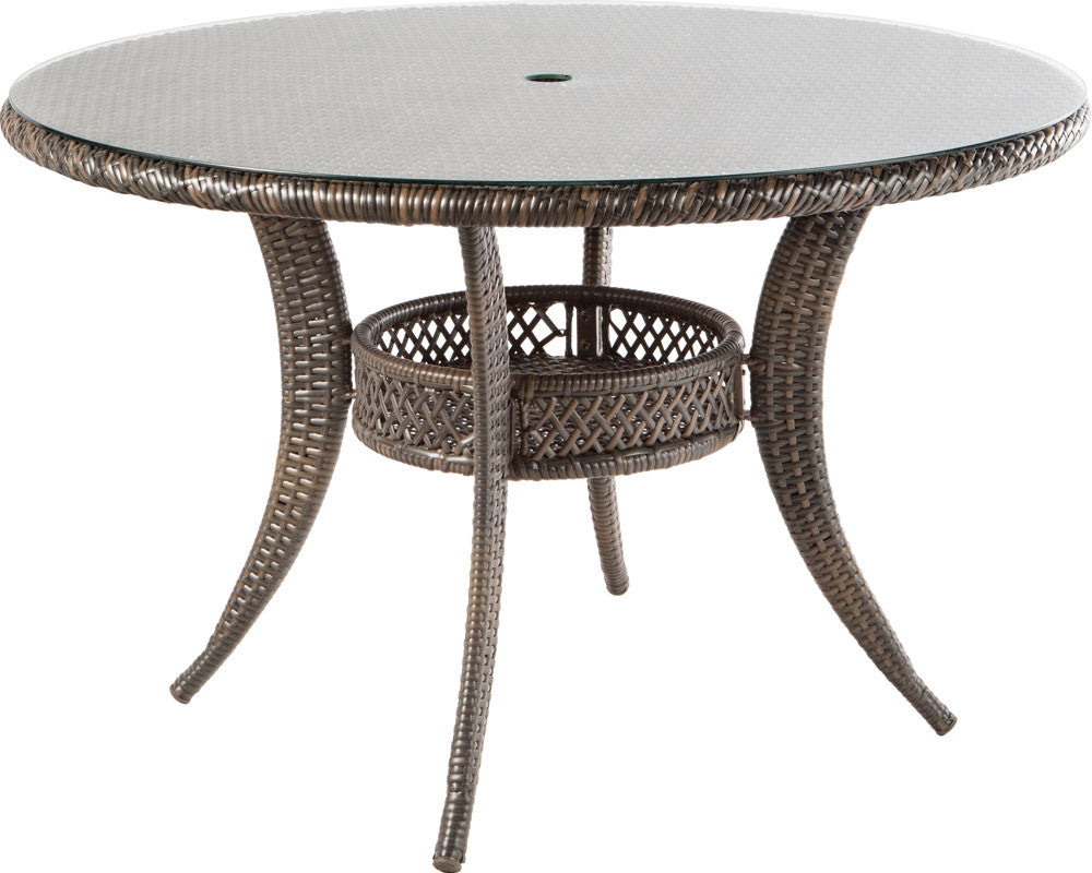 Alfresco Home Tutto 5 Piece 48" Round Wicker Dining Set