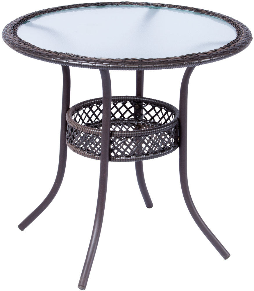 Alfresco Home Tutto 3 Piece 30" Round Wicker Bistro Set