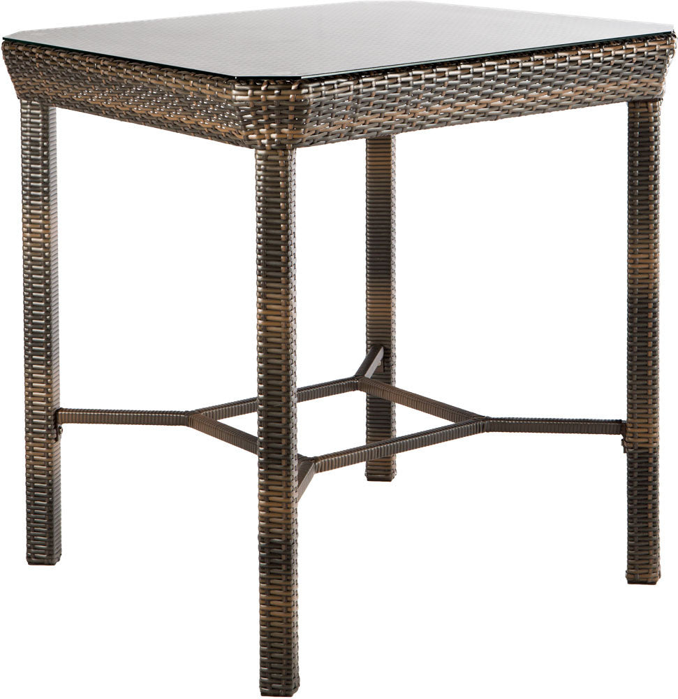 Alfresco Home Tutto 5 Piece 36" Square Bar Height Wicker Dining Set