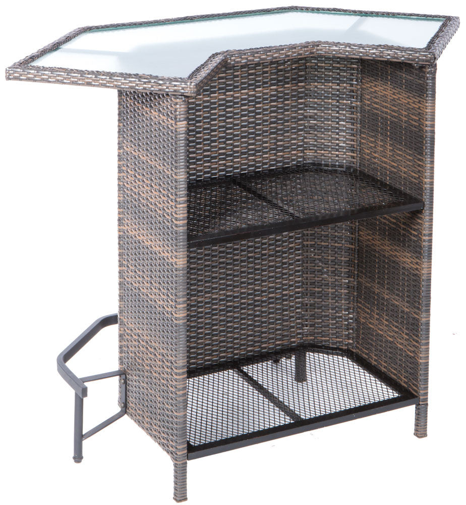 Alfresco Home Tutto Wicker 3 Piece Mezzo Bar Set