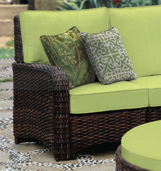 South Sea Rattan Saint Tropez Outdoor Wicker Sectional Left End