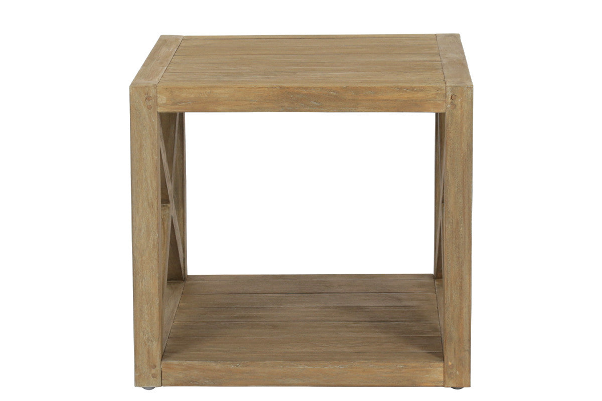 Sunset West Coastal Teak X End Table