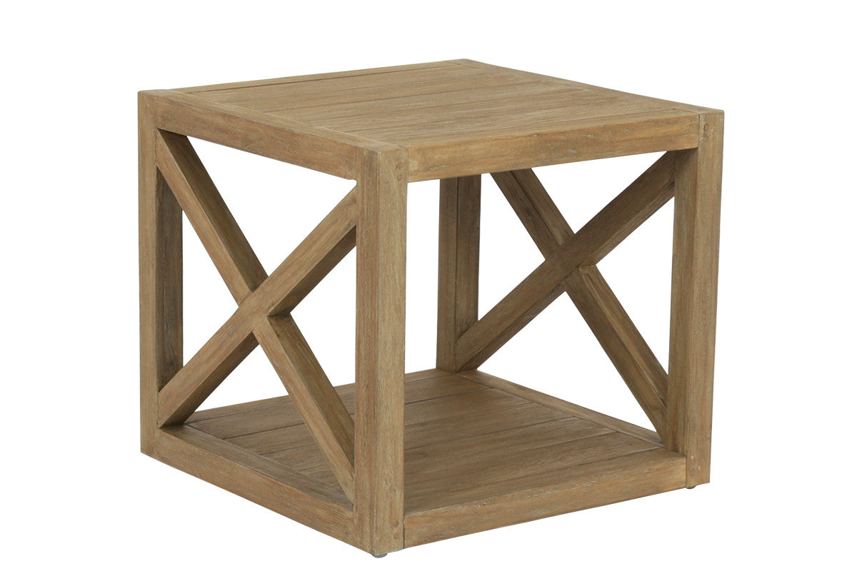 Sunset West Coastal Teak X End Table