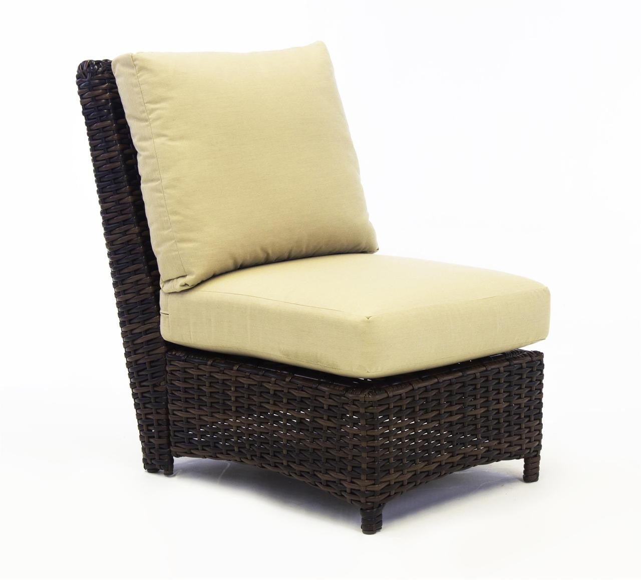 South Sea Rattan Saint Tropez Outdoor Wicker Sectional Armless