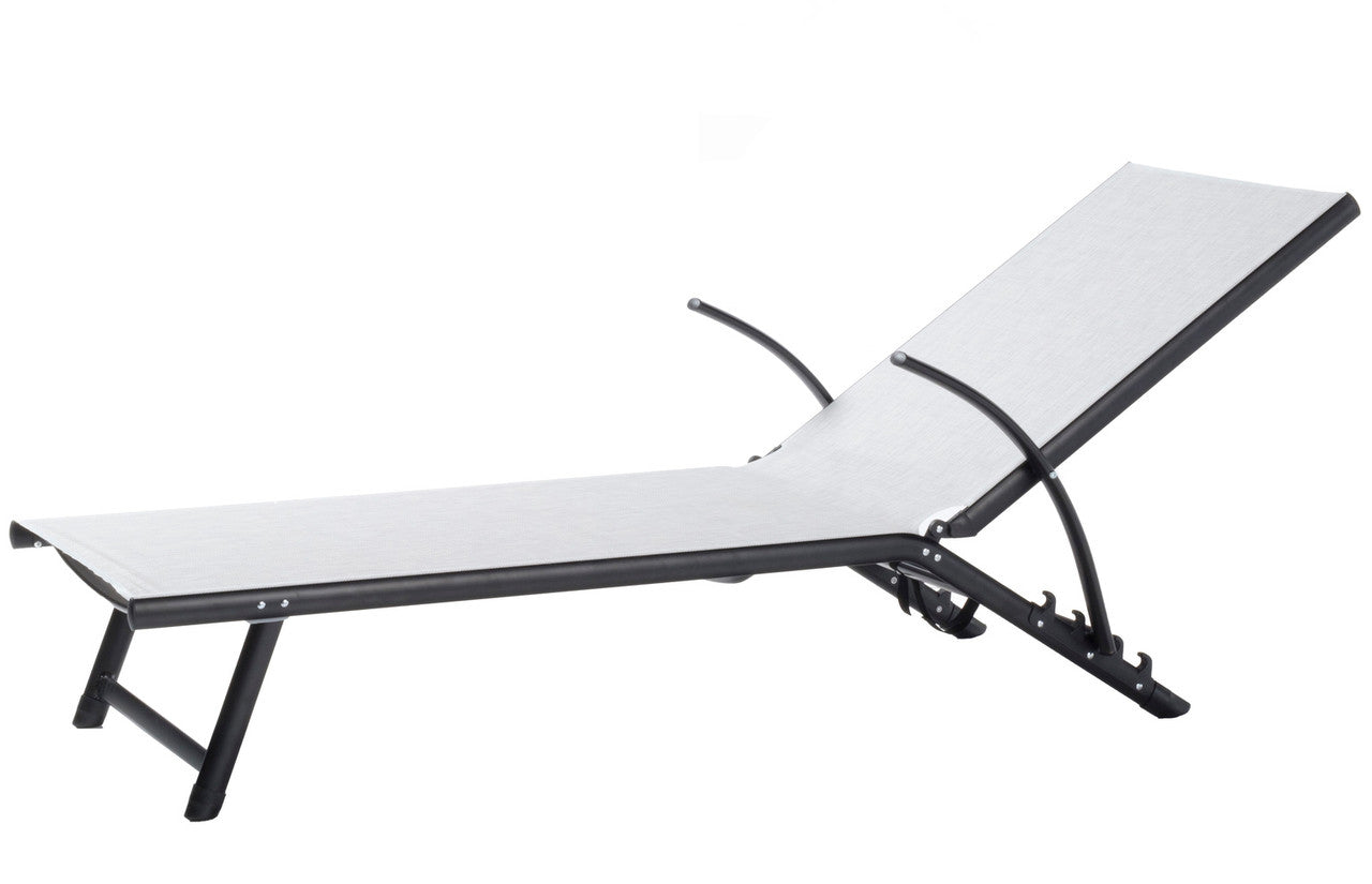 Alfresco Home Oceanview Stackable Foldable Chaise Lounge (Set of 2)