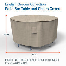 Budge Industries English Garden Patio Barn Table Cover - Medium