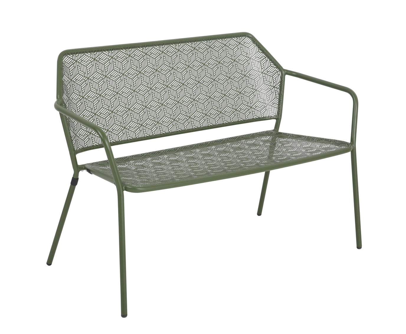 Alfresco Home Martini Iron Garden Bench Moss