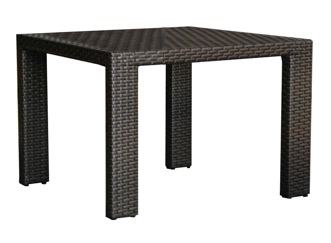 Hospitality Rattan Fiji Square Woven Dining Table w/gass