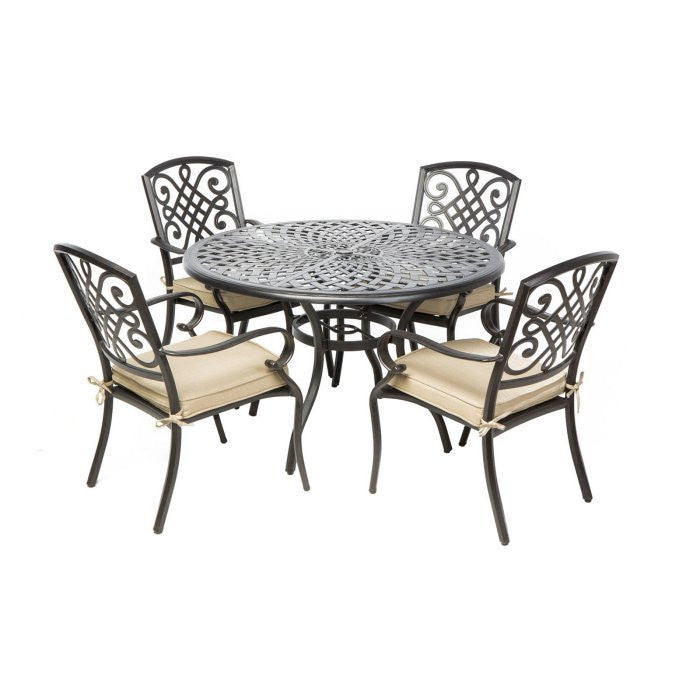 Alfresco Home Barcelona Dining Set With 48" Round Dining Table