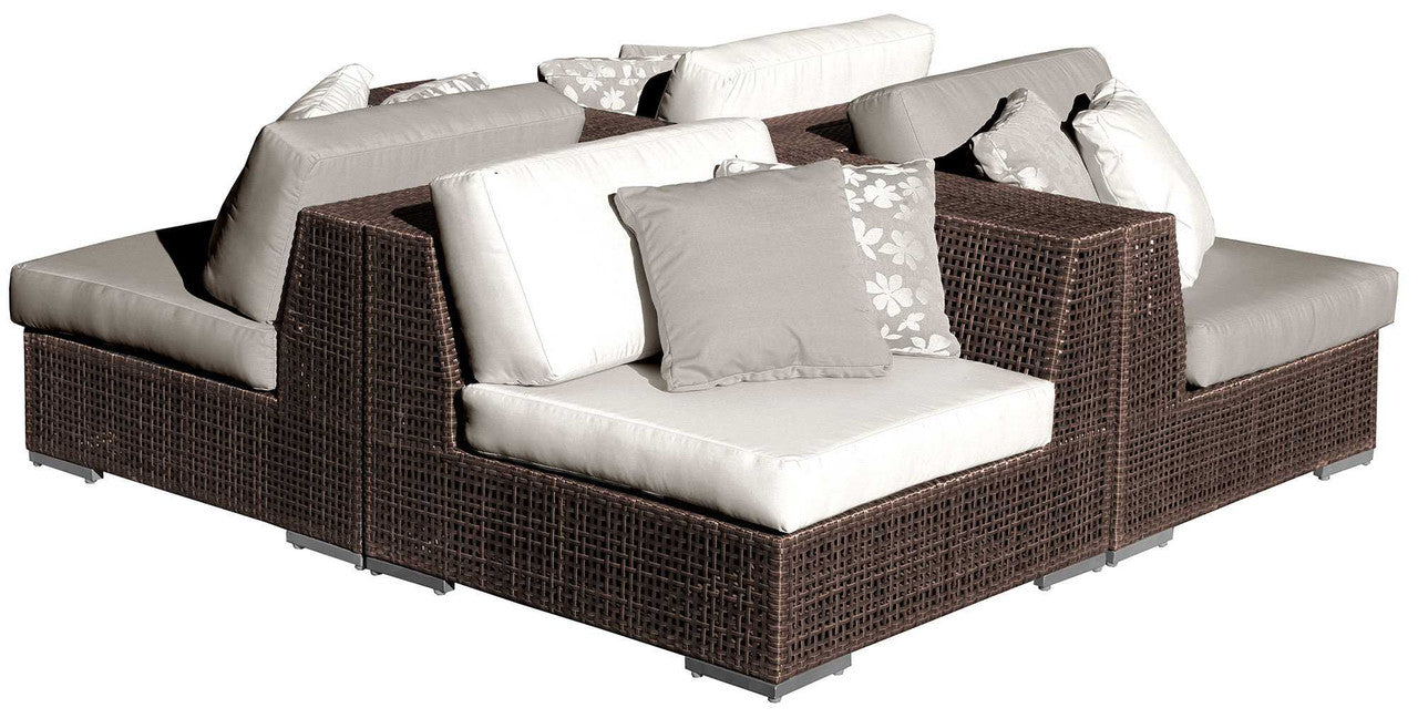 Hospitality Rattan Soho 4 PC Sectional Set Image