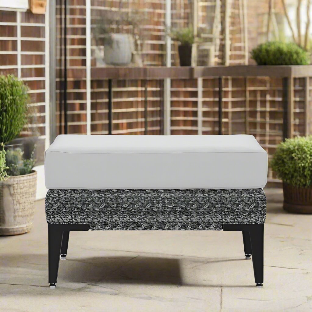 Source Furniture Island Bay Ottoman - Gray