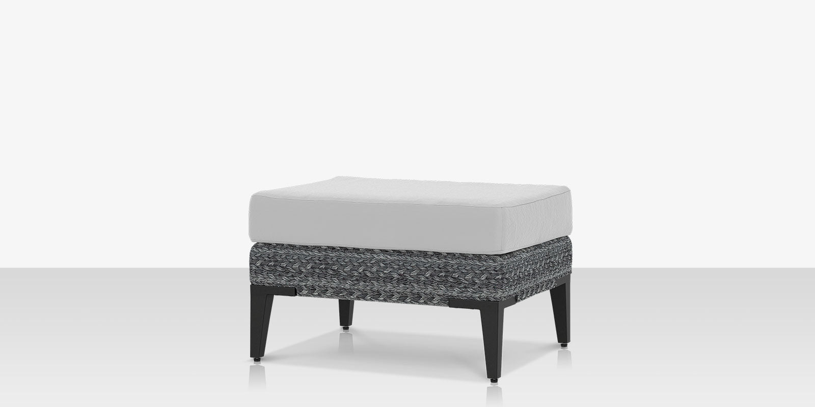 Source Furniture Island Bay Ottoman - Gray