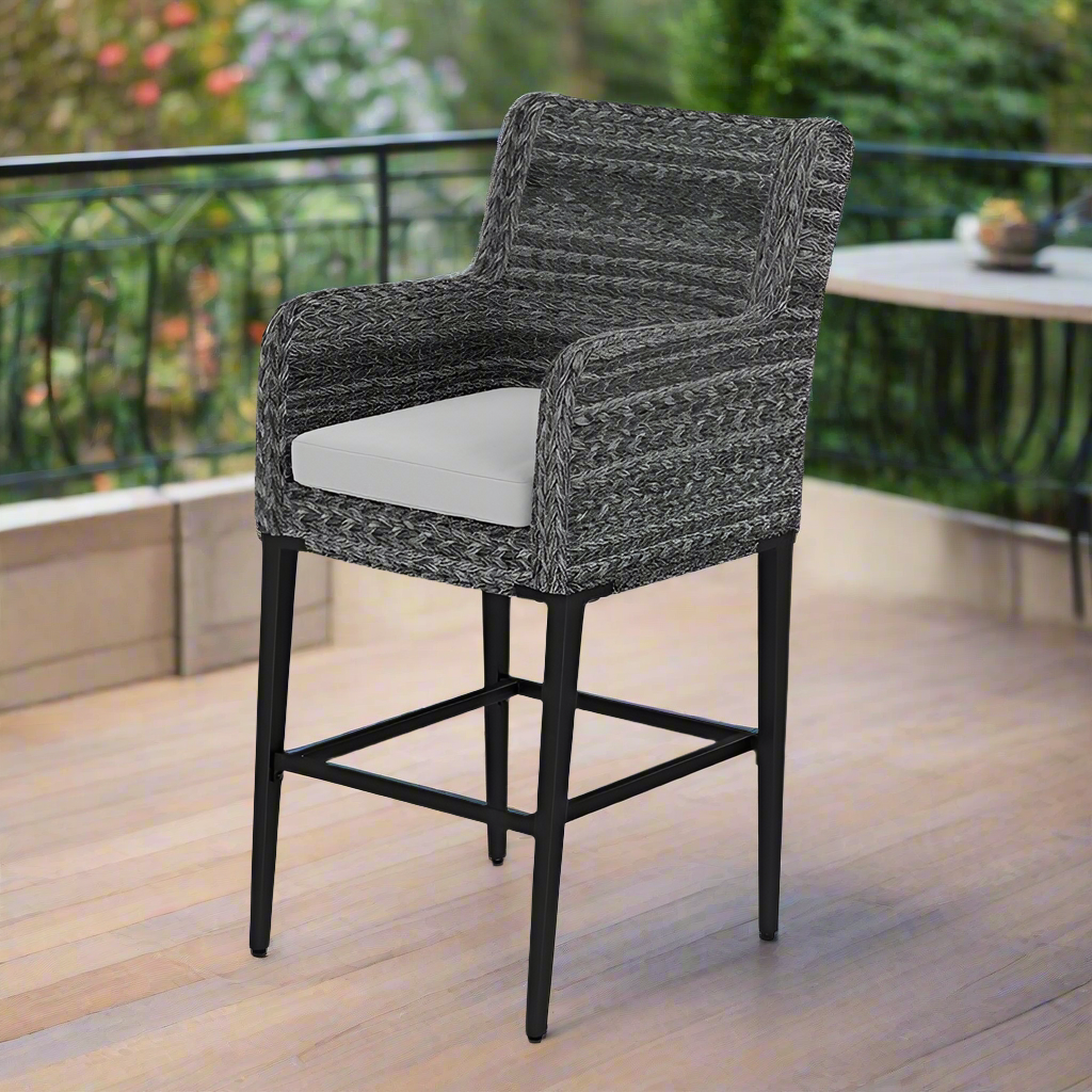 Source Furniture Island Bay Bar Arm Chair - Gray