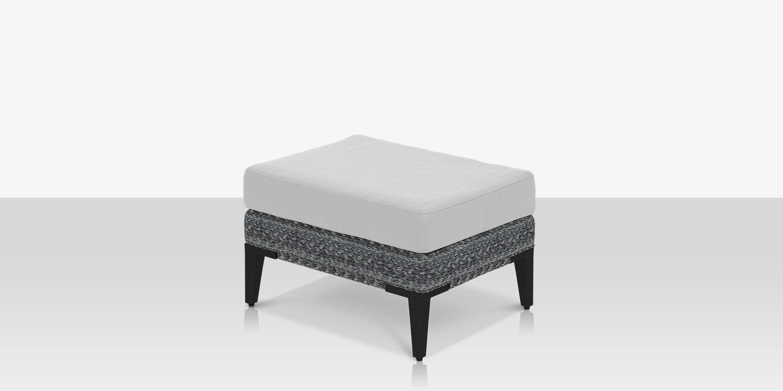 Source Furniture Island Bay Ottoman - Gray