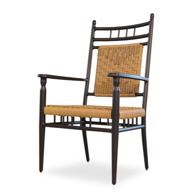Lloyd Flanders Low Country Woven Vinyl Dining Armchair