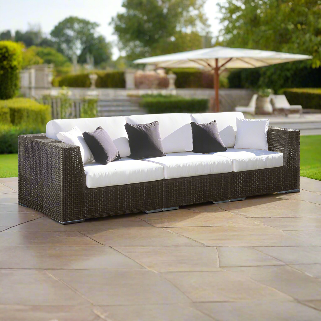 Hospitality Rattan Soho Sofa 3 PC Set Deep Seating Group