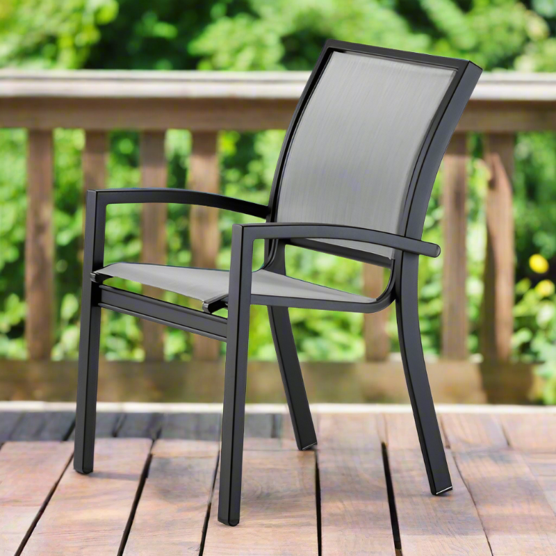 Telescope Casual Kendall Sling Aluminum Outdoor Stacking Café Chair