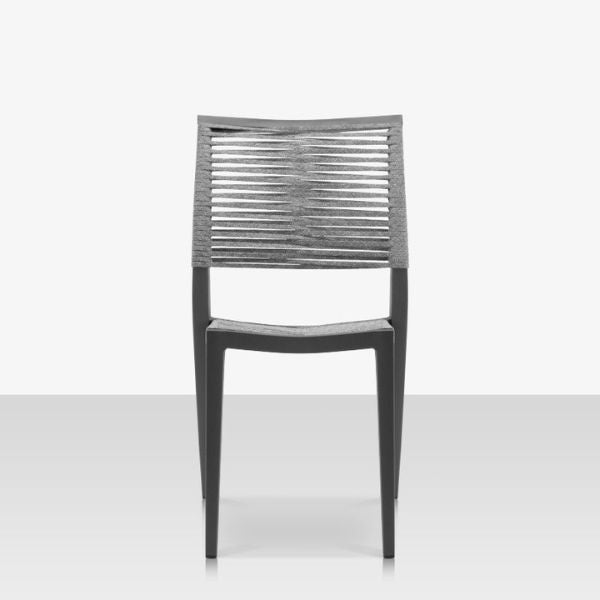 Source Furniture Chloe Rope Stackable Aluminum Dining Side Chair