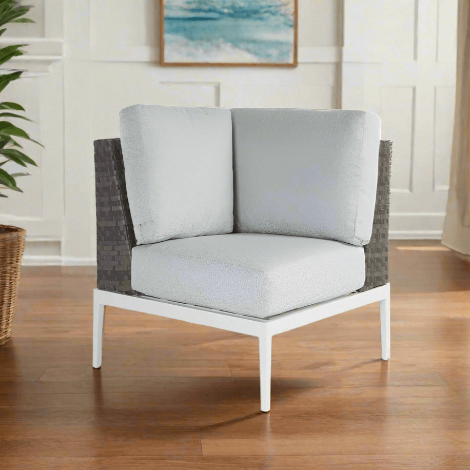 South Sea Rattan Stevie Wicker Corner Chair