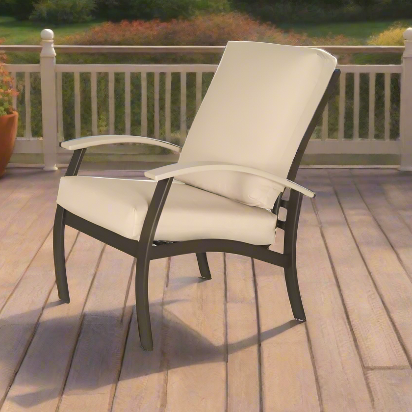 Telescope Casual Belle Isle Cushion Aluminum Outdoor Arm Chair
