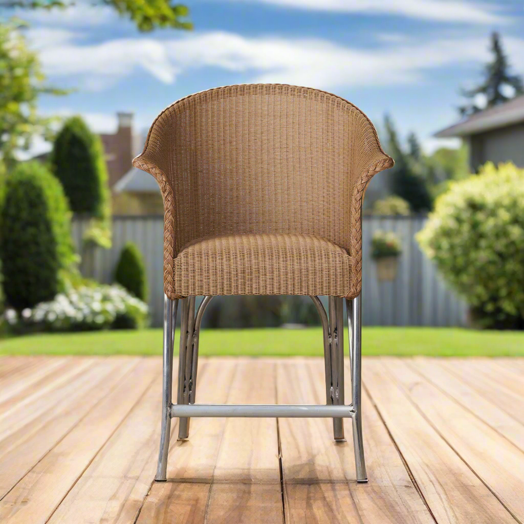 Lloyd Flanders All Seasons Balcony Stool with Padded Seat