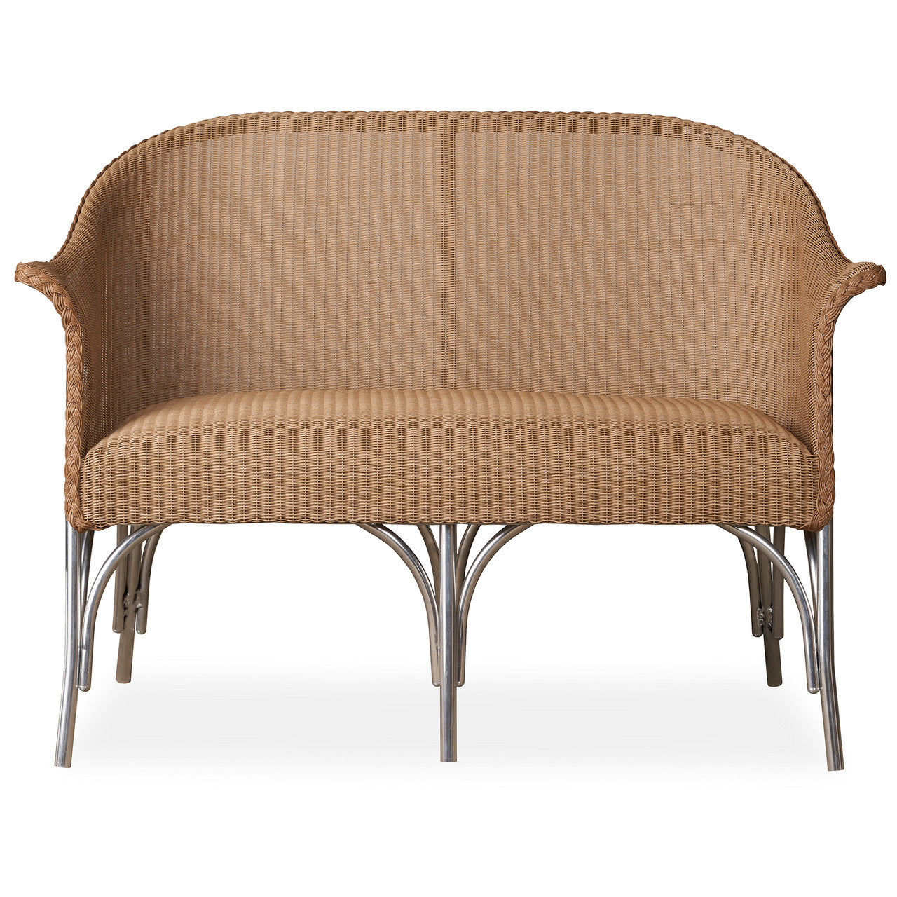 Modern Patio Design Urban Luxe Settee with Padded Seat