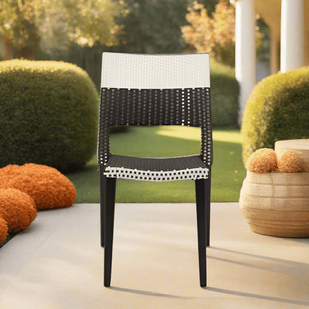 Source Furniture Chloe Stackable Wicker Dining Side Chair