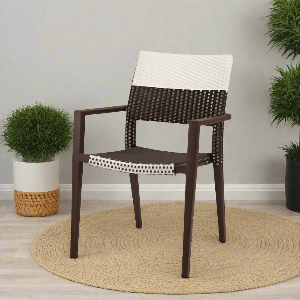 DecoScape Chloe Wicker Dining Arm Chair