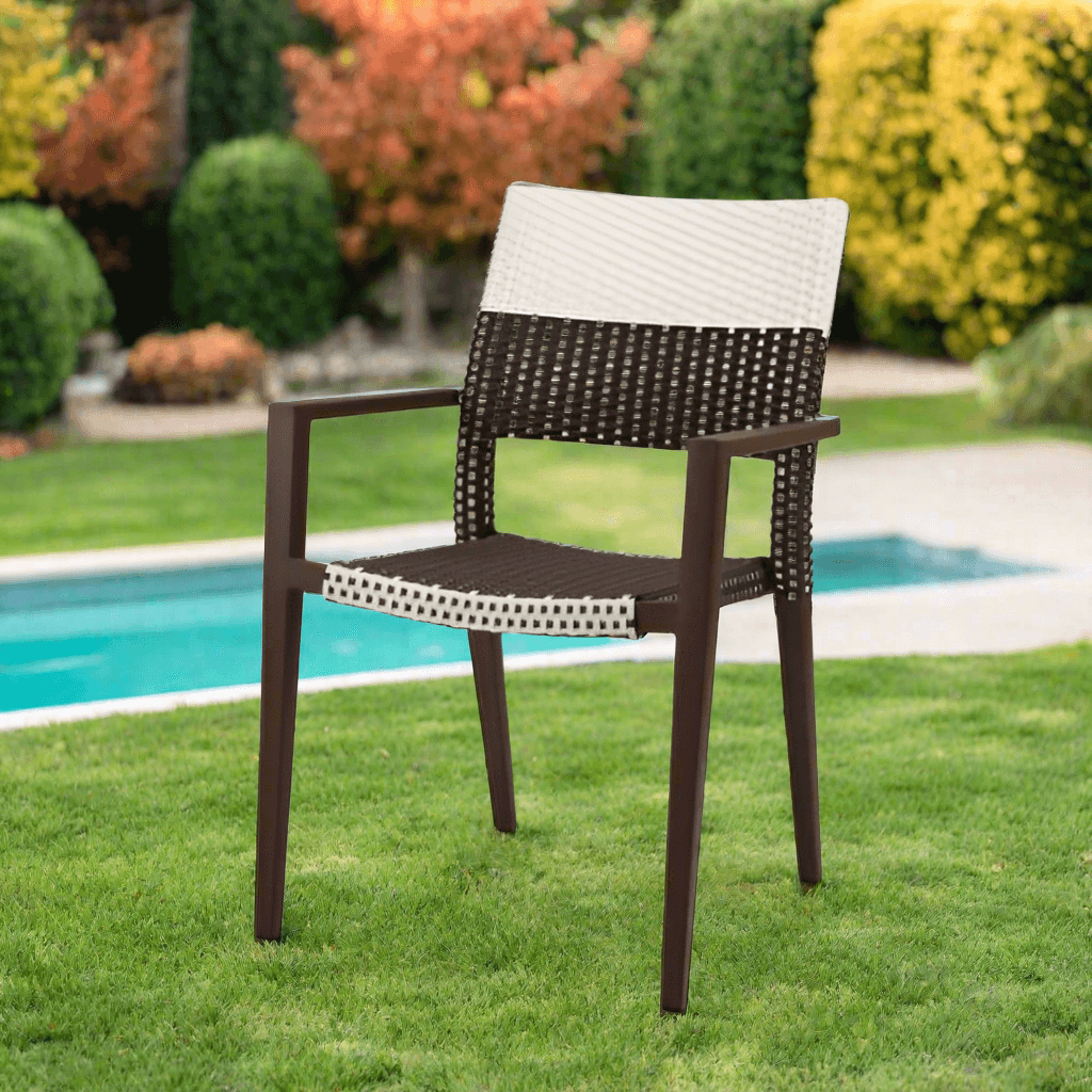 DecoScape Chloe Wicker Dining Arm Chair